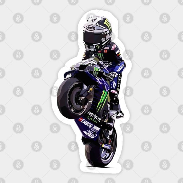 motogp rider tooned Sticker by pxl_g